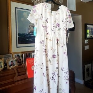 Nordstrom Ivory and Lilac Floral Dress